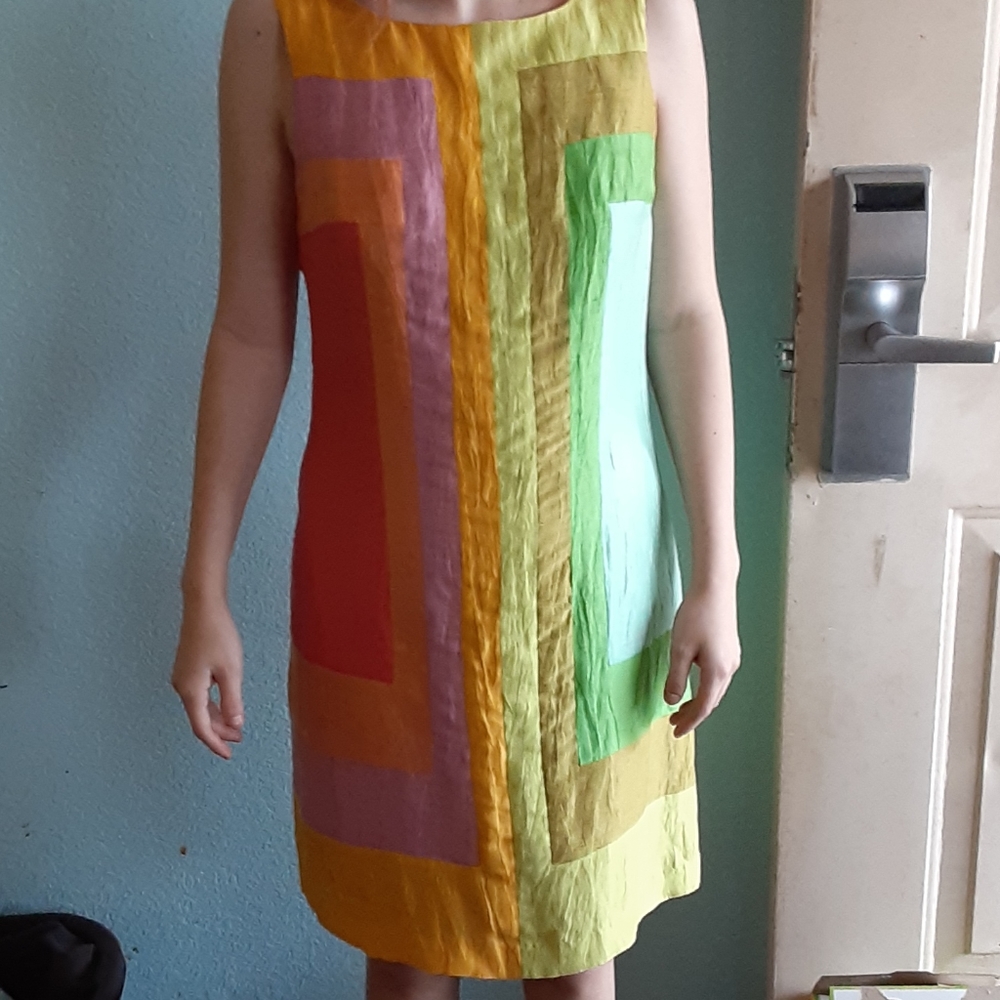 Tracey Reese Rainbow Colored Dress Size 2